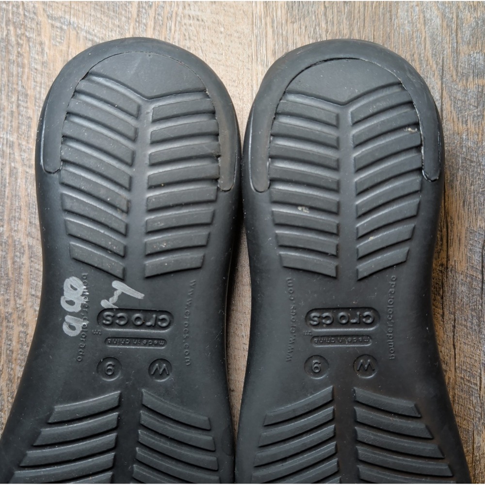 Crocs Sexi Flip Flop Sandals Womens Size 9 Black Serena T-Strap Thong Slip On - Picture 13 of 13